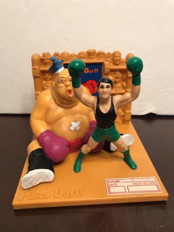 Super vintage Punch Out trophy figure with King Hippo and Little Mac